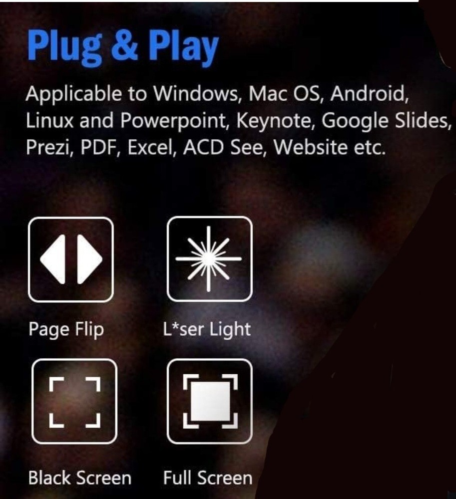 Presentation Clicker Wireless Presenter Remote Clicker for PowerPoint...