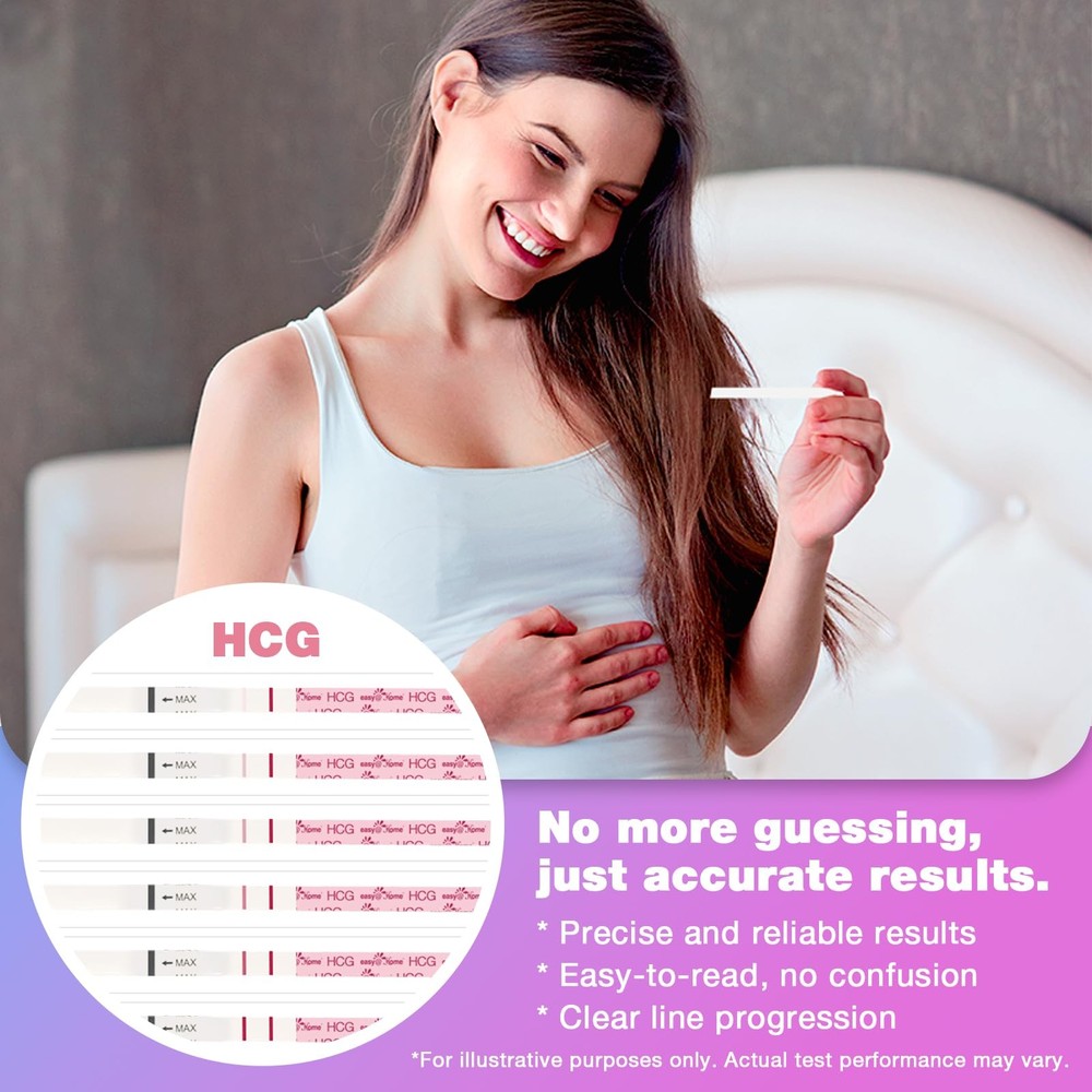 Easy@Home Ovulation Test Strips and Pregnancy Test Strips Combo Kit, Package...