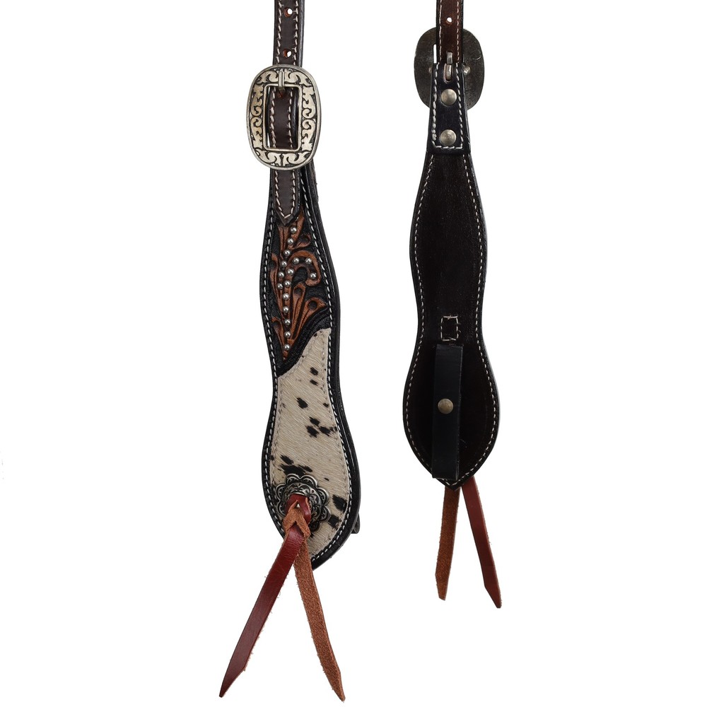 Showman Wildflower Hide Single Ear Headstall