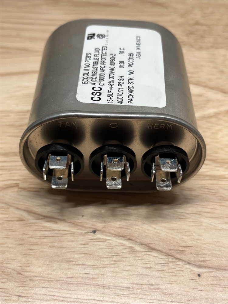 Packard POCD155 Run Capacitor 370V - NEW