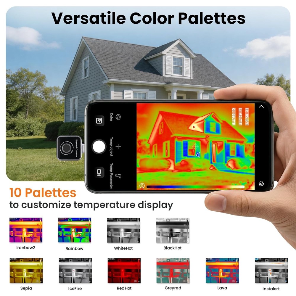 Thermal Imaging Camera 128x96 IR Resolution Infrared Camera for Android