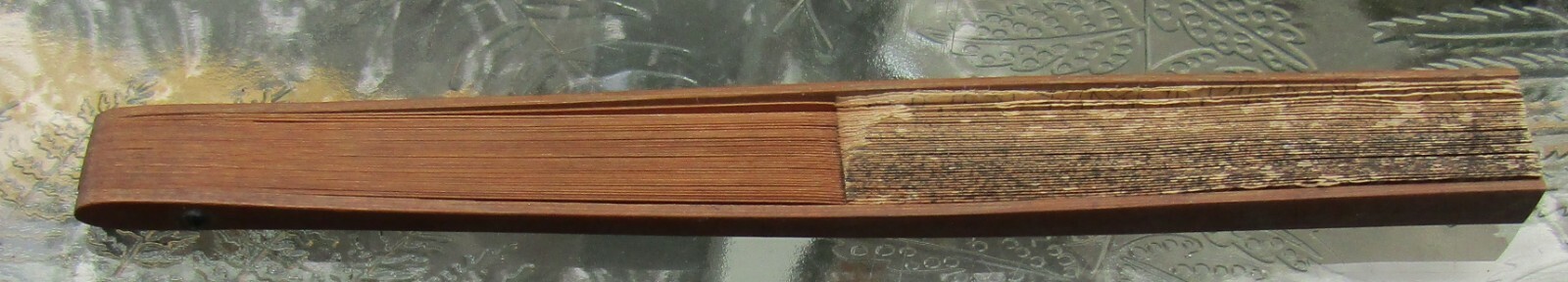 Vintage Tydol Veedol Gasoline Oil Chinese Hand Held Advertising Fan USED rare