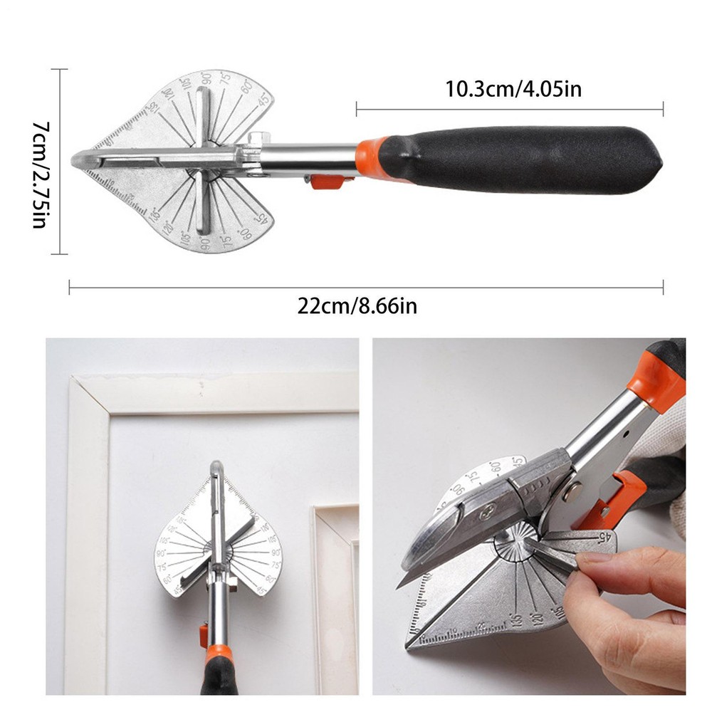 Miter Shears Adjustable 45 to 135 Degree Multi Angle Trim Cutter Function