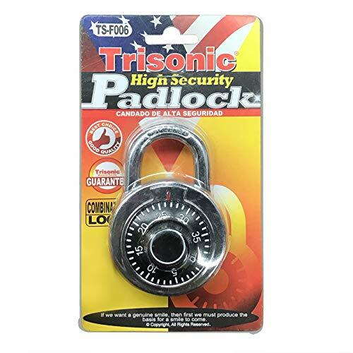 Trisonic High Security Rotary Combination Padlock | Dial Number Code Lock