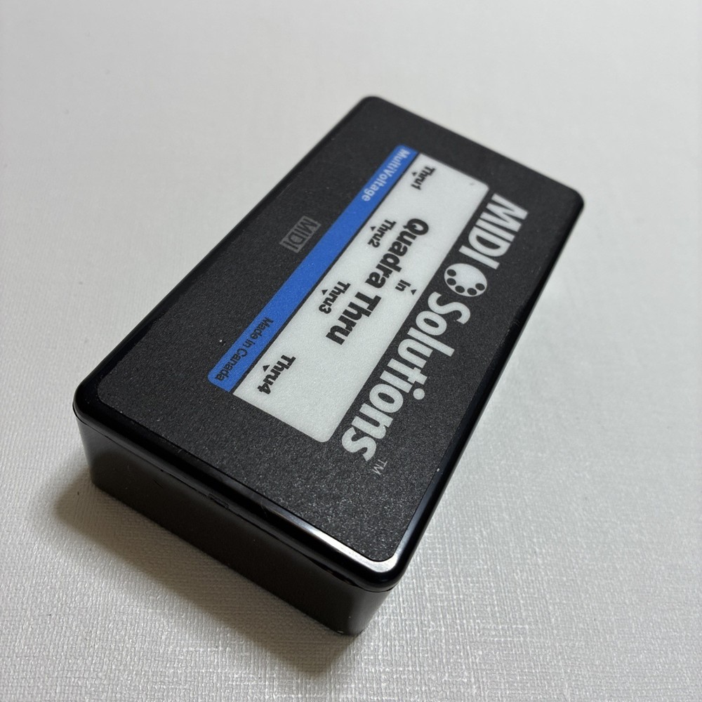 MIDI Solutions QUADRA THRU 4-output Active MIDI Thru Box