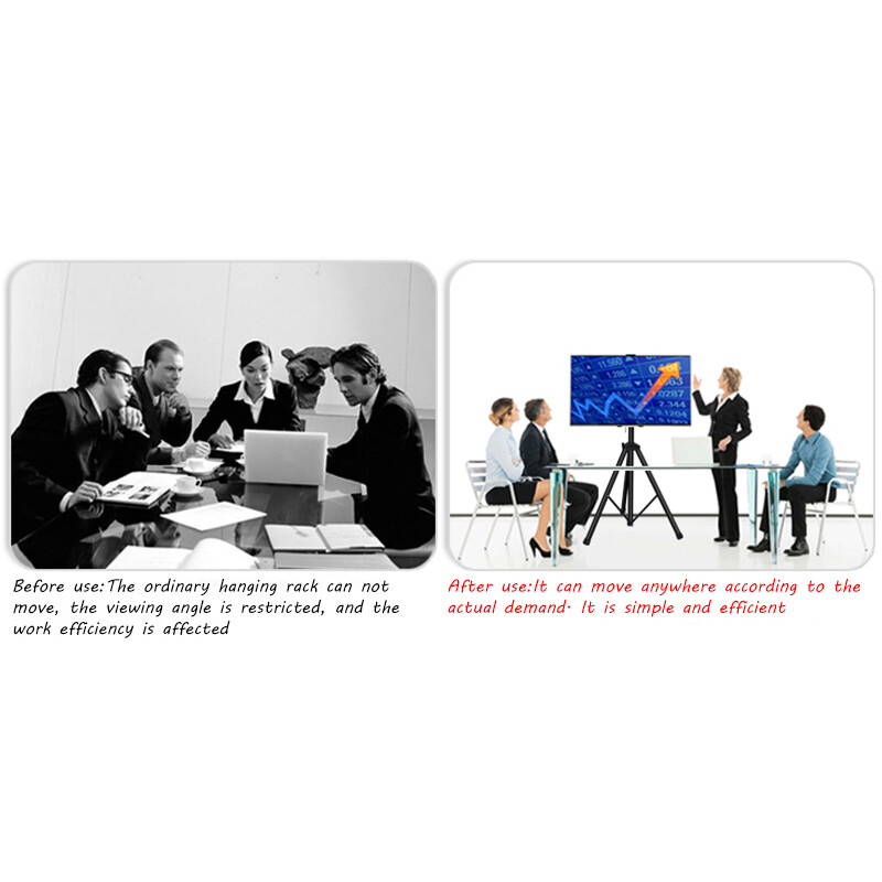 Monitor Stand with Foldable Tripod Portable for Flat Panel TV 14"-40" 360 Degree