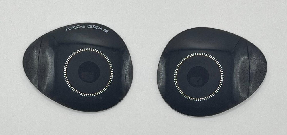3775 - PORSCHE 5657 BLACK BOTH LENSES NEW AUTHENTIC