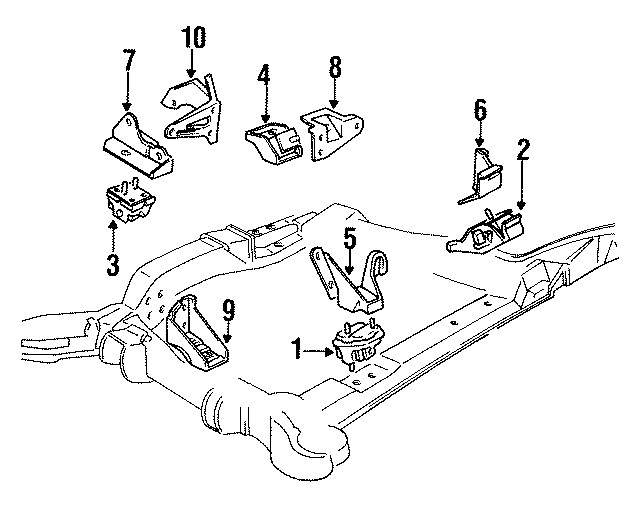 Genuine GM Mount Bracket 25526683