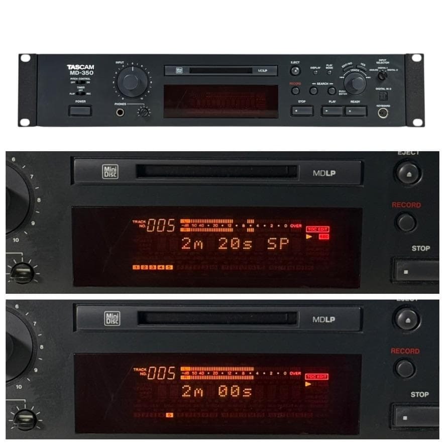 [REMOTE CONTROL] TASCAM MD-350 Minidisc Deck - Tested Working