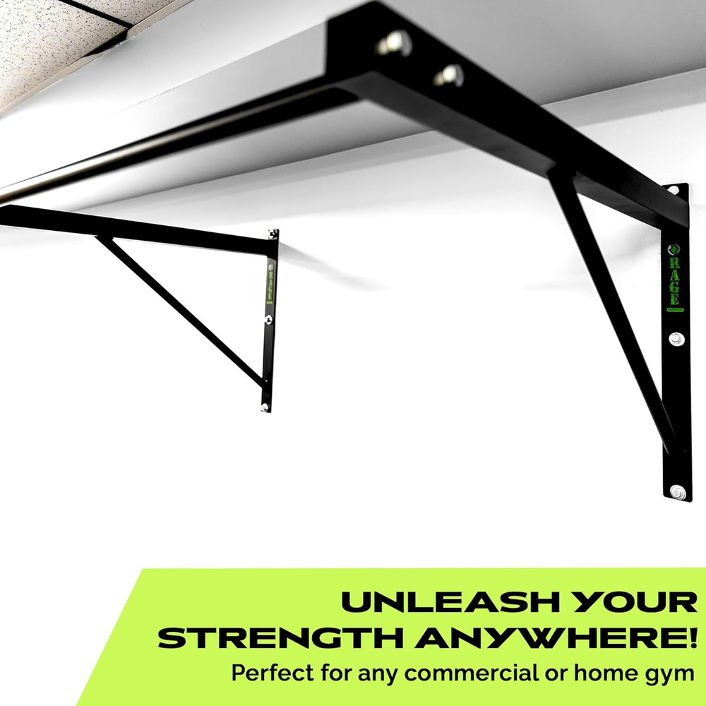Heavy-Duty Wall Mounted Pull up Bar - 500 Lbs Weight Capacity | Maintain Upper B