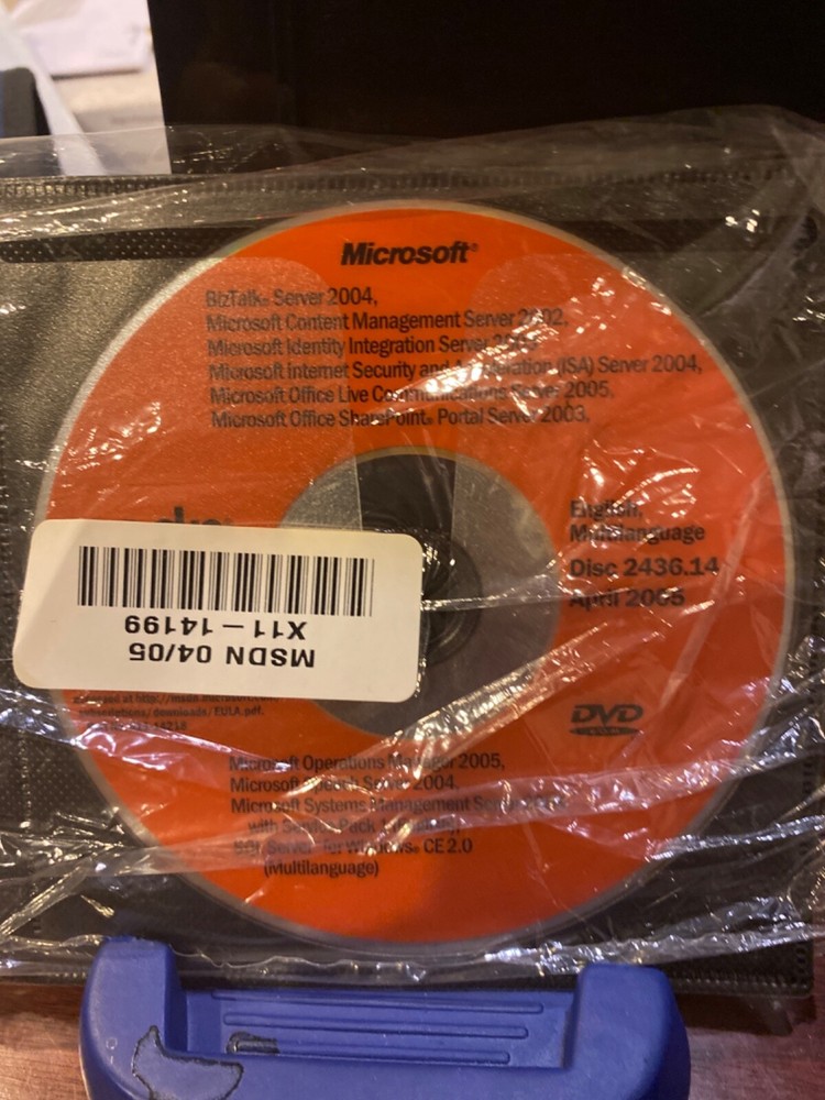 RARE NEW AUTHENTIC MSDN Microsoft BizTalk Server 2004,CMS,MIIS,SQL CE, MOM,MORE