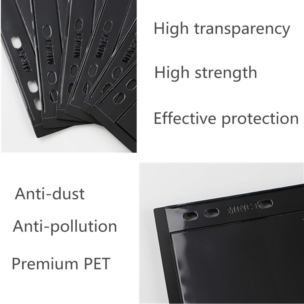 Stamp Pages for 10 Sheet, 7 Rows Stamp Album Binder Pages for Stamp Collectors