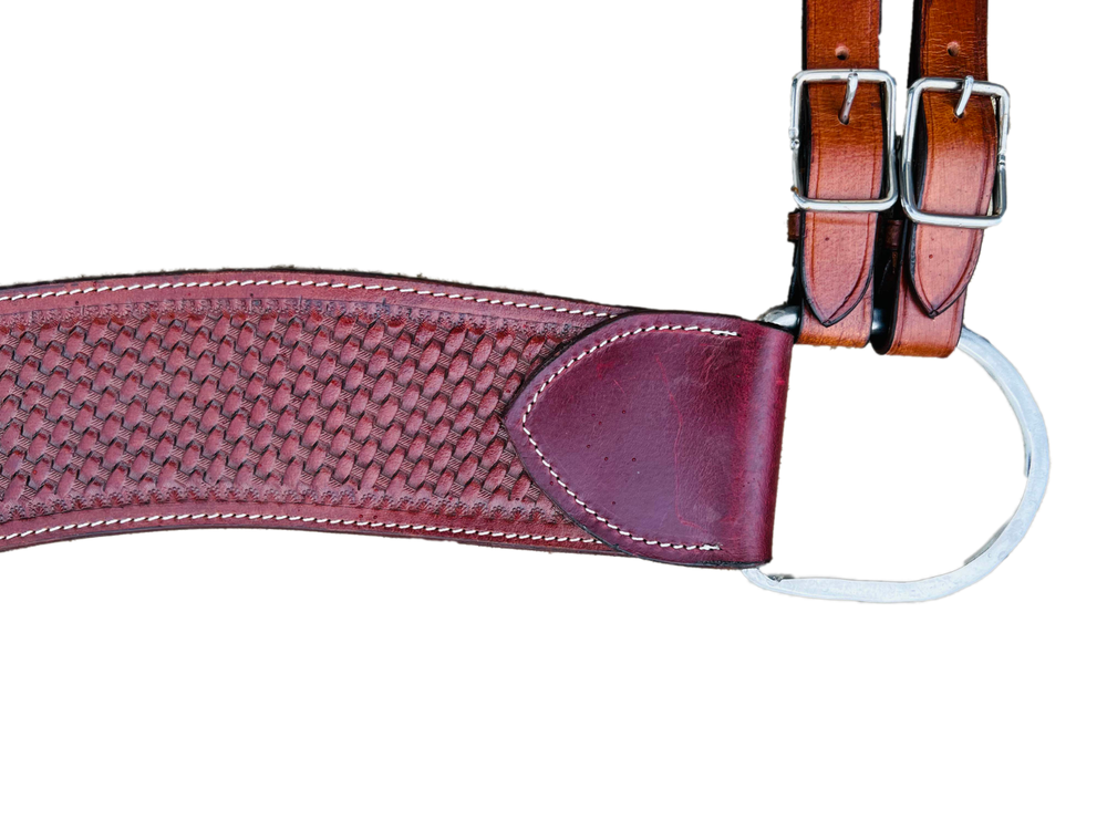 Brown Basket weave Tooled Tripping Collars | 28inch - 36inch
