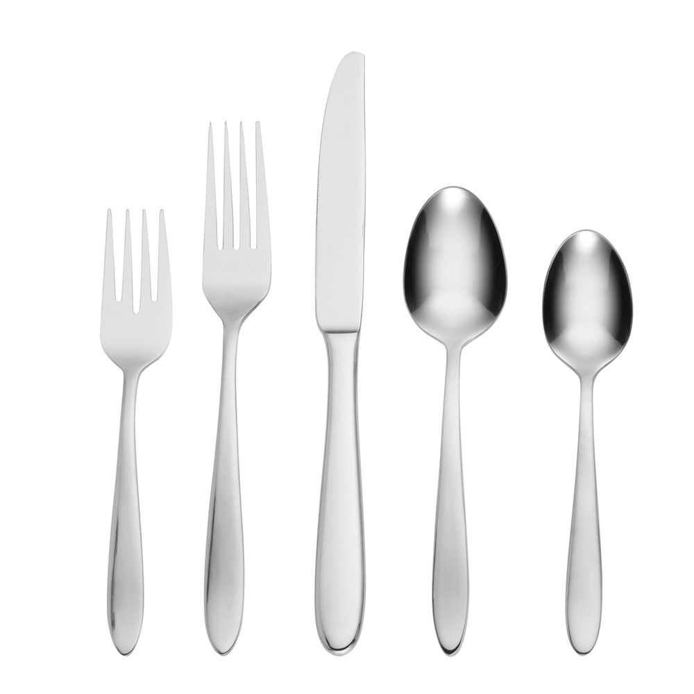 Mooncrest 20-Piece Flatware Set, Service for 4, Silver