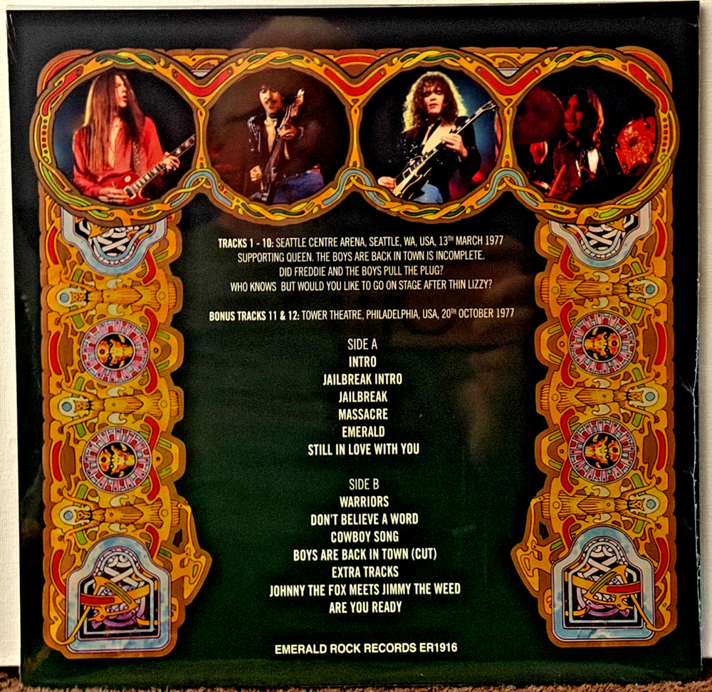 Thin Lizzy Back On The Streets LP vinyl