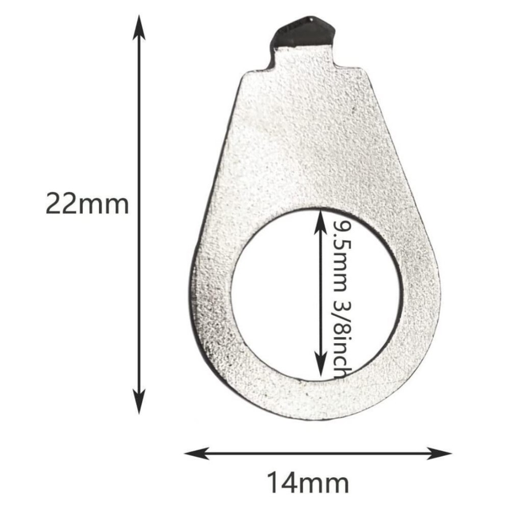 10Pcs Guitar Knobs Pointer Plate Indicator Washers for Gibson LP Electric Guitar