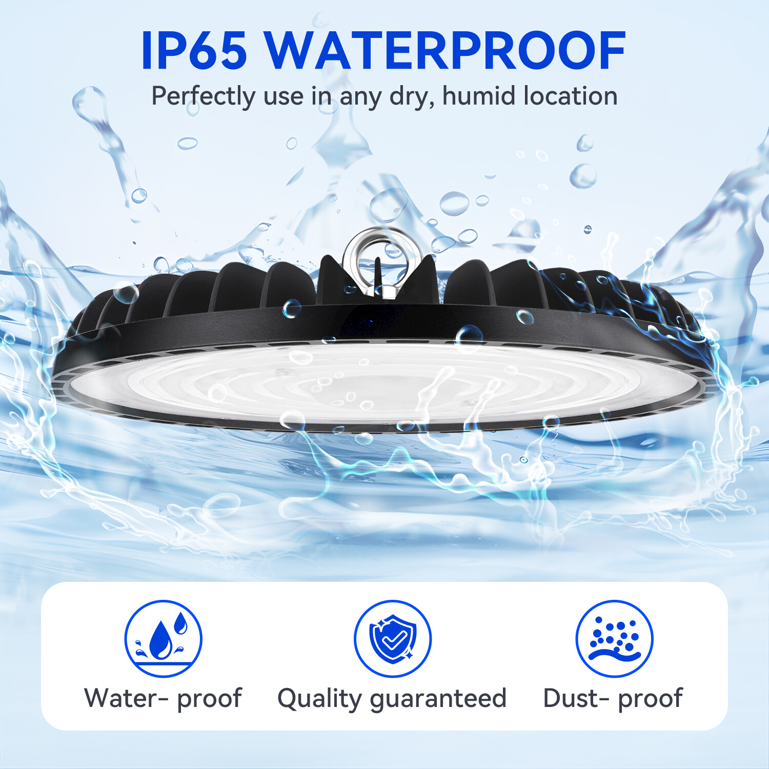 6 Pack 300 Watts UFO Led High Bay Light 300W Commercial Garage Gym Shop Light