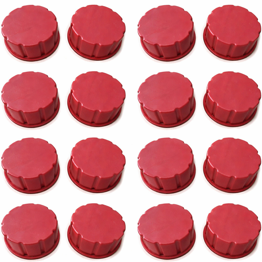 Gas Can Replacement Caps Coarse Thread Solid Fuel Can Caps 16-Pack