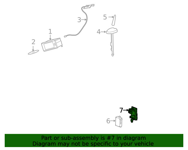 Genuine GM Communication Interface Module Bracket 15817897