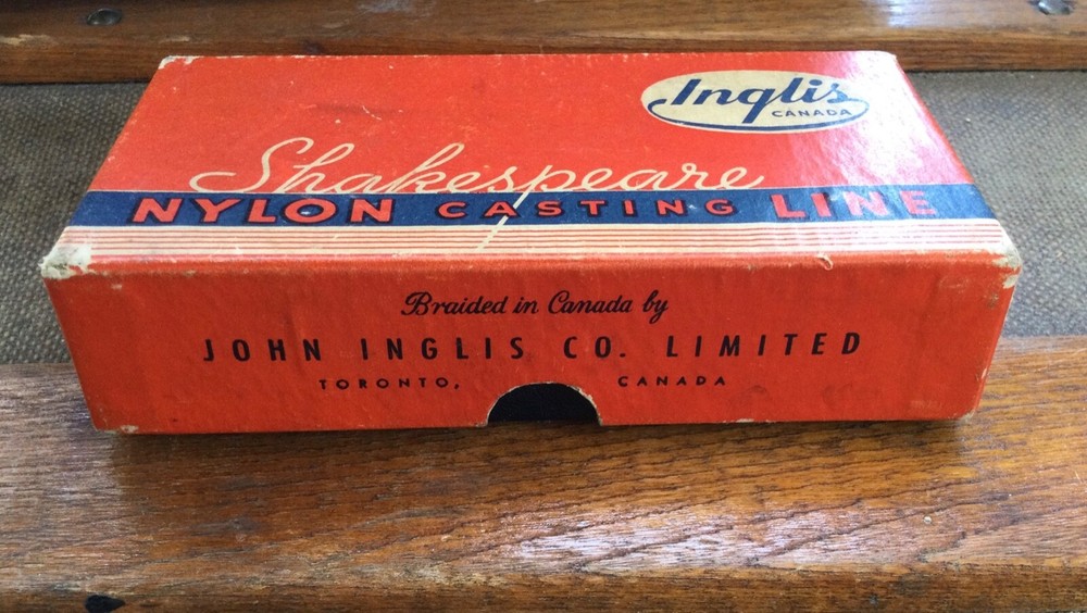 One Vintage Empty Shakespeare Box Nylon Casting Line Inglis Canada