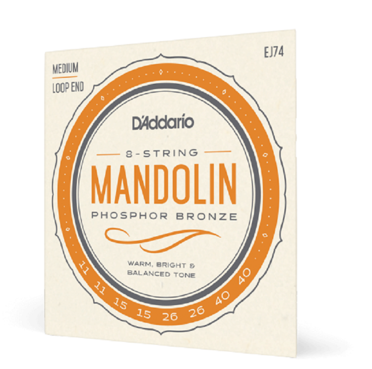 D'Addario EJ74 Mandolin Strings Phosphor Bronze Medium 11-40