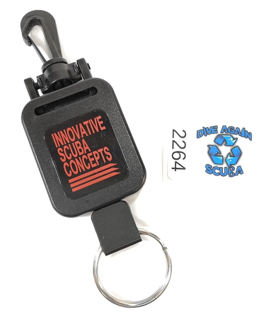 30" Innovative Scuba Concepts Retractor Dive Console Computer Retracter #2264