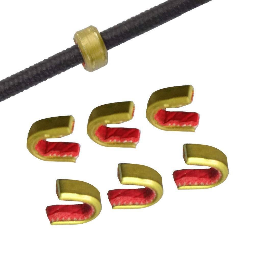 100Pcs Archery Bow String Nock Points Brass Buckle Clips Nocking Protector Bow