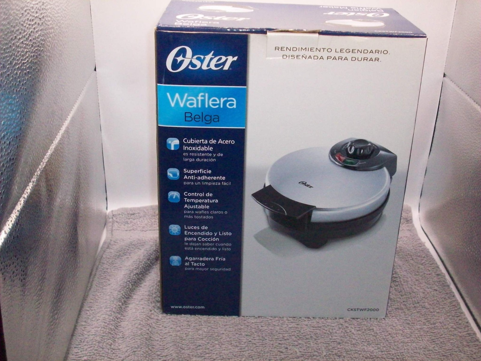OSTER Belgian Waffle Maker – New – Open Box