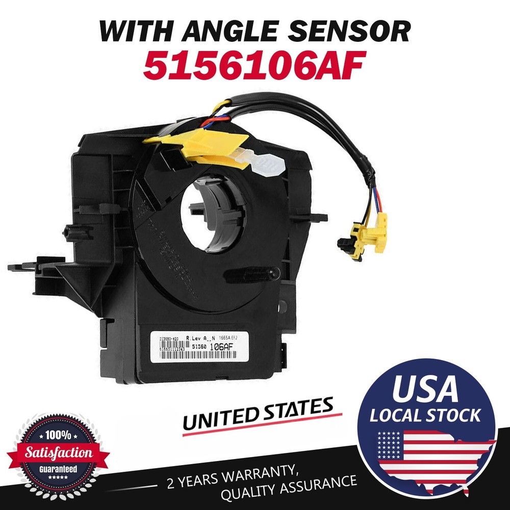 OEM Clock Spring For Jeep Wrangler JK 2007-2018 With Angle Sensor Steering Wheel