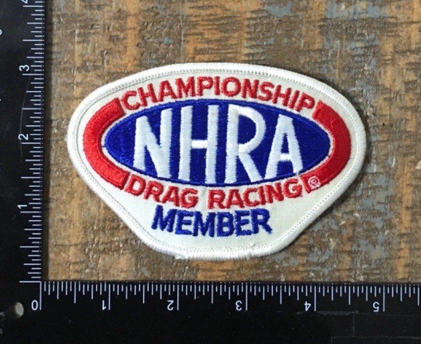 NHRA CHAMPIONSHIP DRAG RACING MEMBER EMBROIDERED IRON-ON PATCH