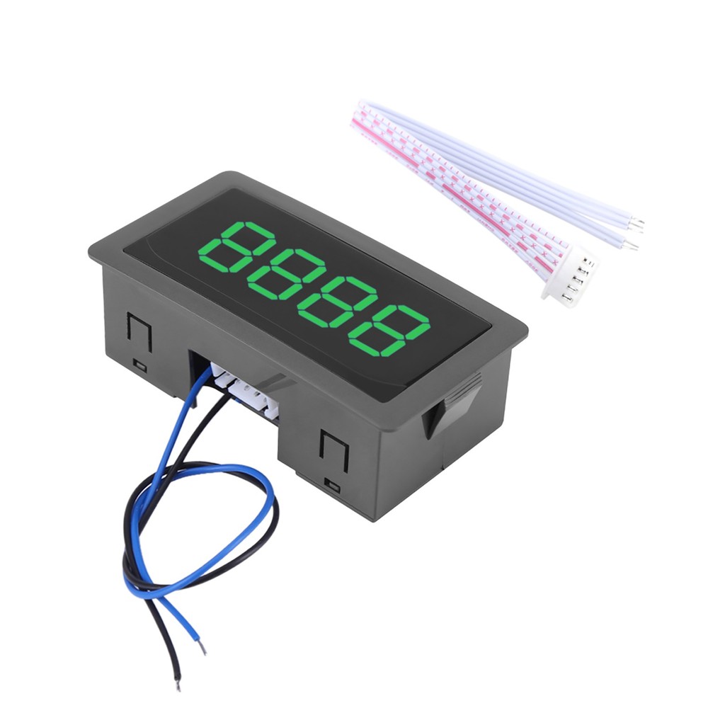 Green DC LED Digital Display 4 Digit 0-9999 Up/Down Plus/Minus Panel WT
