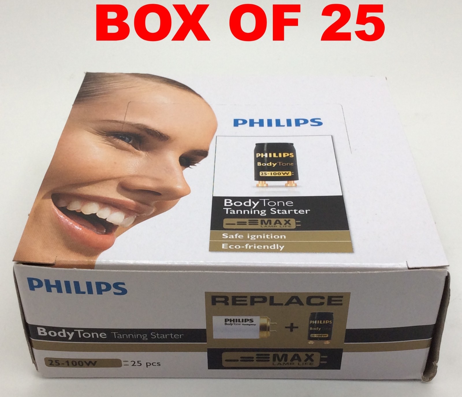 Philips BodyTone Tanning Bed Lamp Starter 25W-100W - Replaces K11, S12 Starter