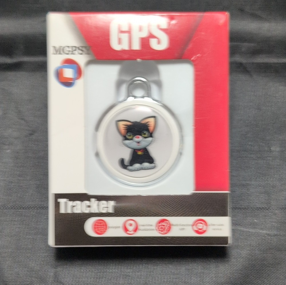 MGPSY GPS Cat Tracker Tag, Real-Time Localization, Android iOS App