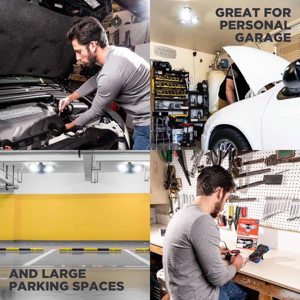 Adonixx Three Led Garage Light- Adjustable light-Basement led Light