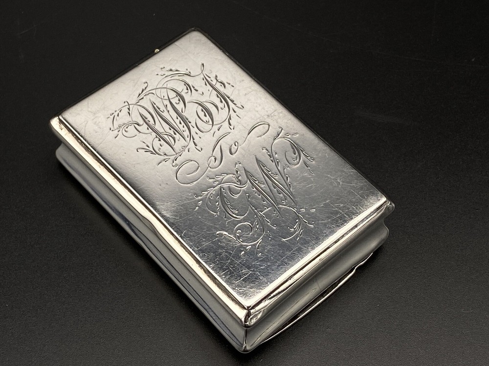 Antique Georgian Solid Silver Snuff Box 1810 Thropp & Taylor