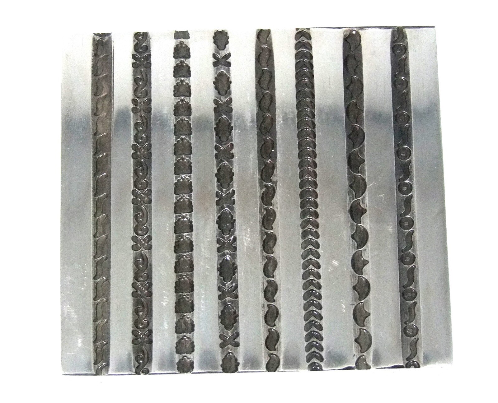 8 Design Wire Impression Die Plate #8 Jewelry Tool New