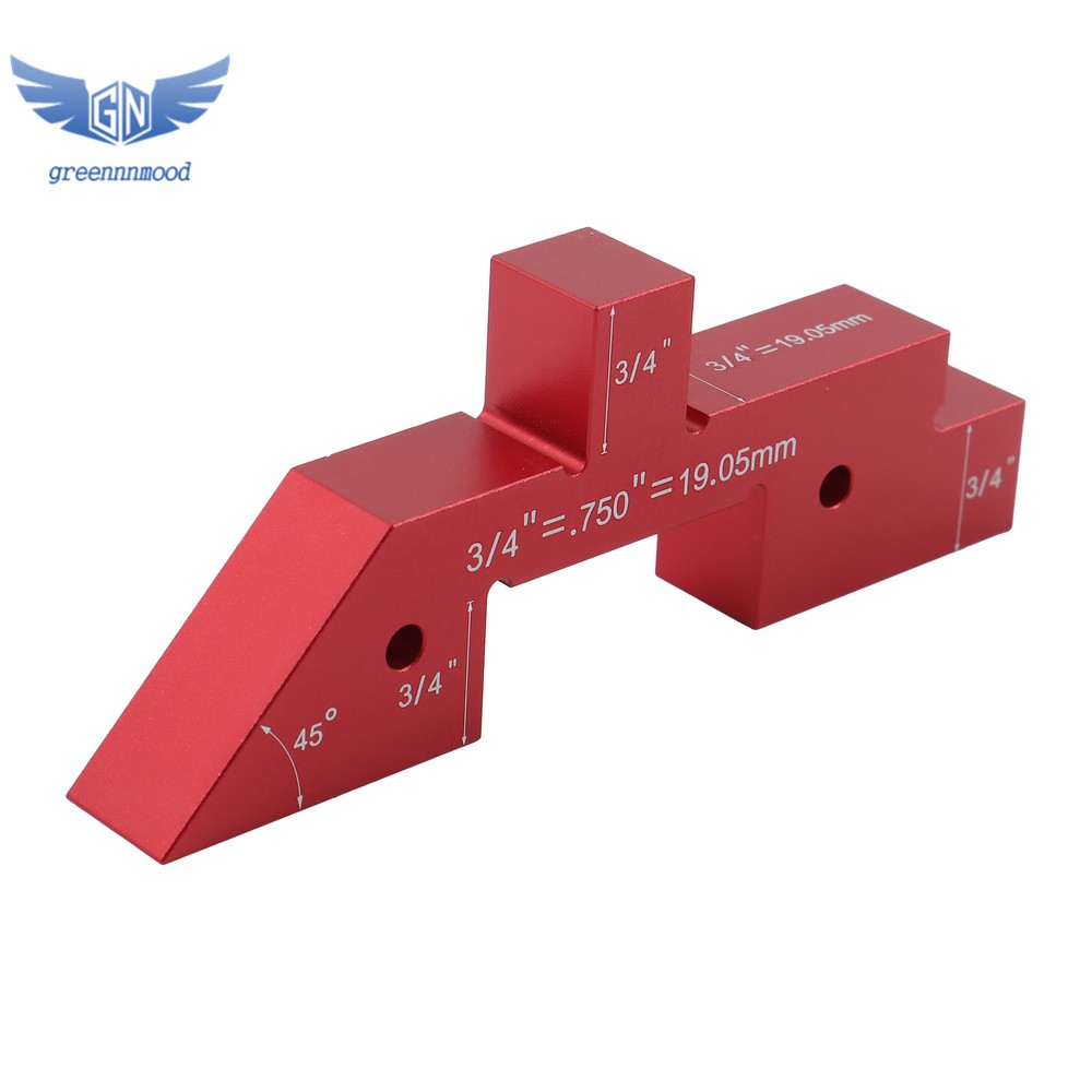 Router Table Setup Bars 14PCS Precision Aluminum Setup Blocks Height Gauge