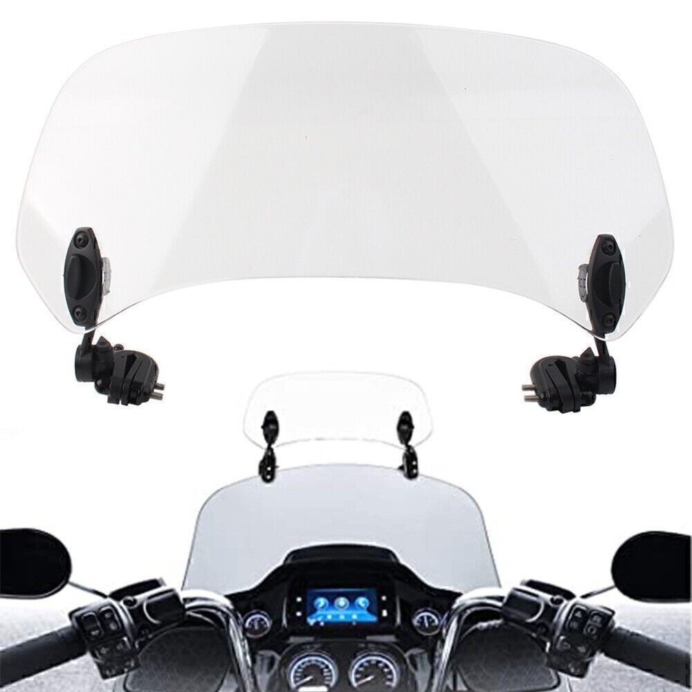 Adjustable Clip On Windshield Extension Spoiler Wind Deflector Universal
