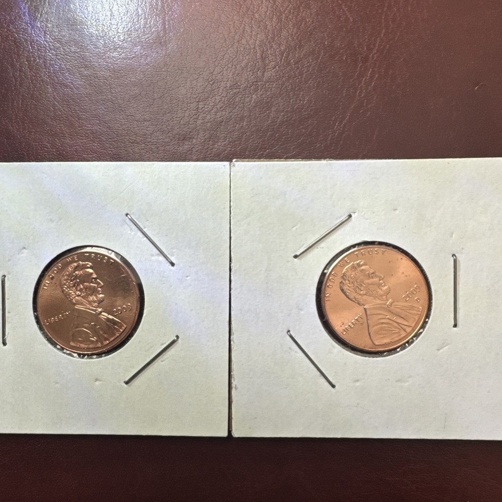 2009-P & D Lincoln Formative Cent Set, Bright Red Uncirculated, Mint Roll Coins