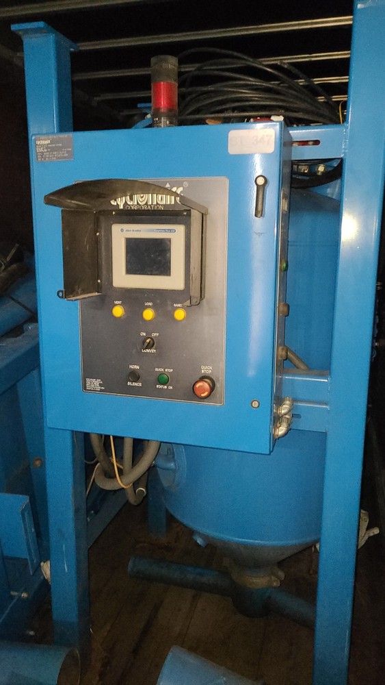 Cyclonair Sandblasting System With Control System 15 Sets With 8 Dry Van Contain