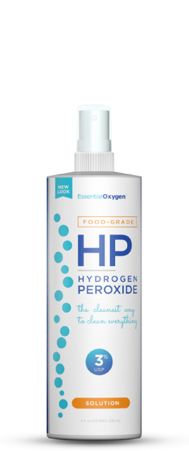 Essential Oxygen Food Grade 3% Hydrogen Peroxide Solution 8 Fluid Ounce
