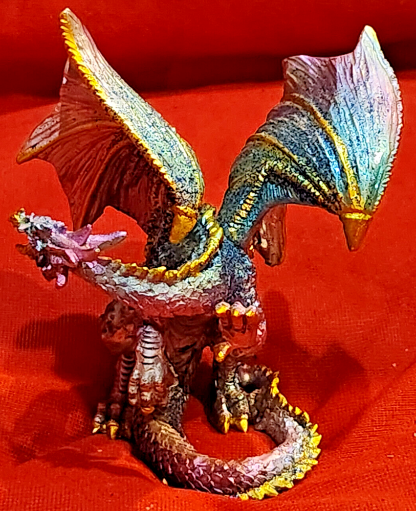 Purple Sparkly Dragon Figurine