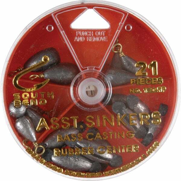 (3)-SouthBend 21-Piece Sinker Kit Assortment  one dial container Model: 130FP