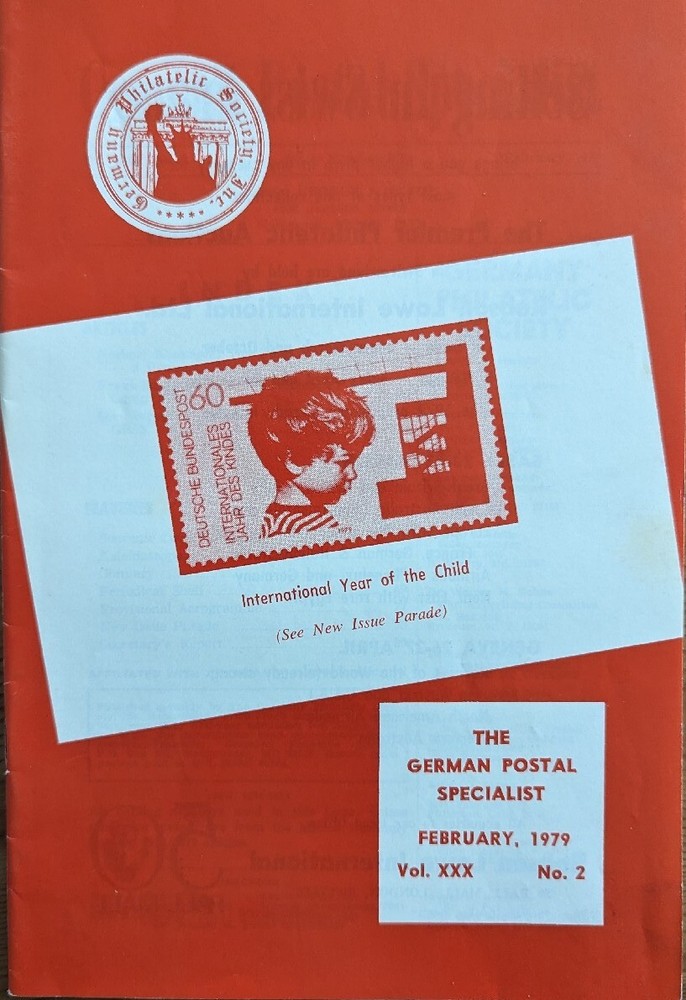 German Postal Specialist Feb 1979 Palm Tree Cancel Ruhleben POW Camp, Part V