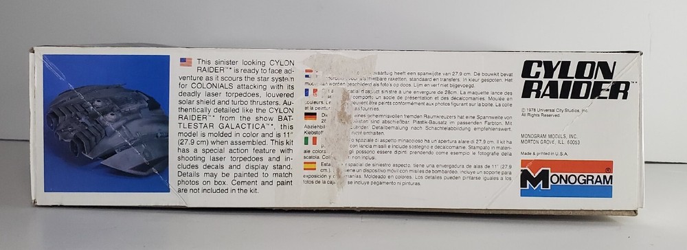 Battlestar Glactica Cylon Raider Model Kit 1978 Monogram #6026 NEW SEALED