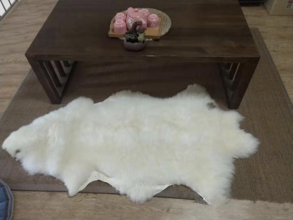 Ivory Real Sheepskin Rugs Fluffy Fur Sofa Couch Mats Soft Skin Fur Car Seat Pads