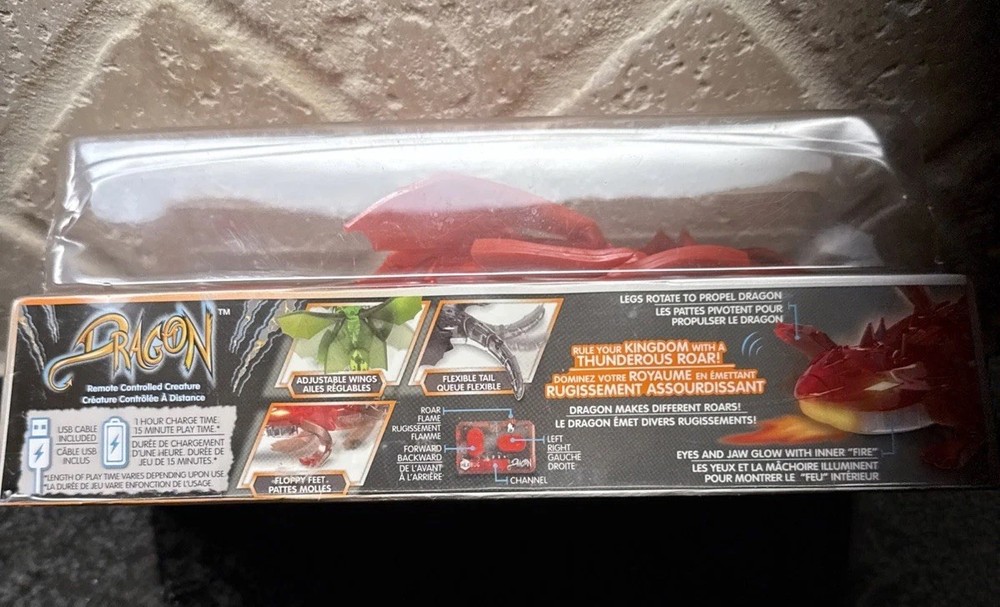 NEW FACTORY SEALED Hexbug Micro Robotic Creatures Dragon Red REMOTE CONTROL
