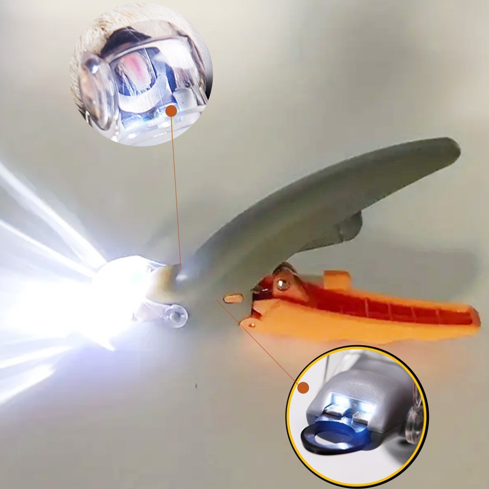 Pet Nail Scissors Dog Nail Cutter Cat Nail Clippers and Trimmers with Led Lights
