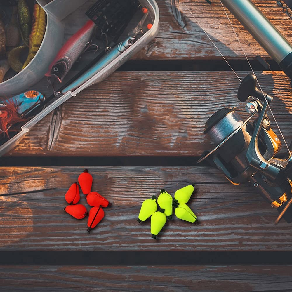 WHYHKJ 10pcs Float Foam Water Drop Strike Indicators Teardrop Floating...