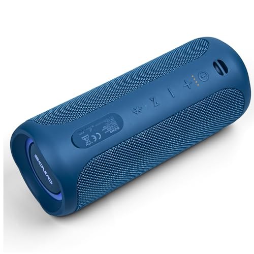 Waterproof Speaker Bluetooth Wireless- Portable Speaker Loud with Navy Blue